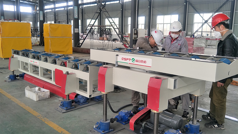 pipe conveying system for cutting band saw machine 8